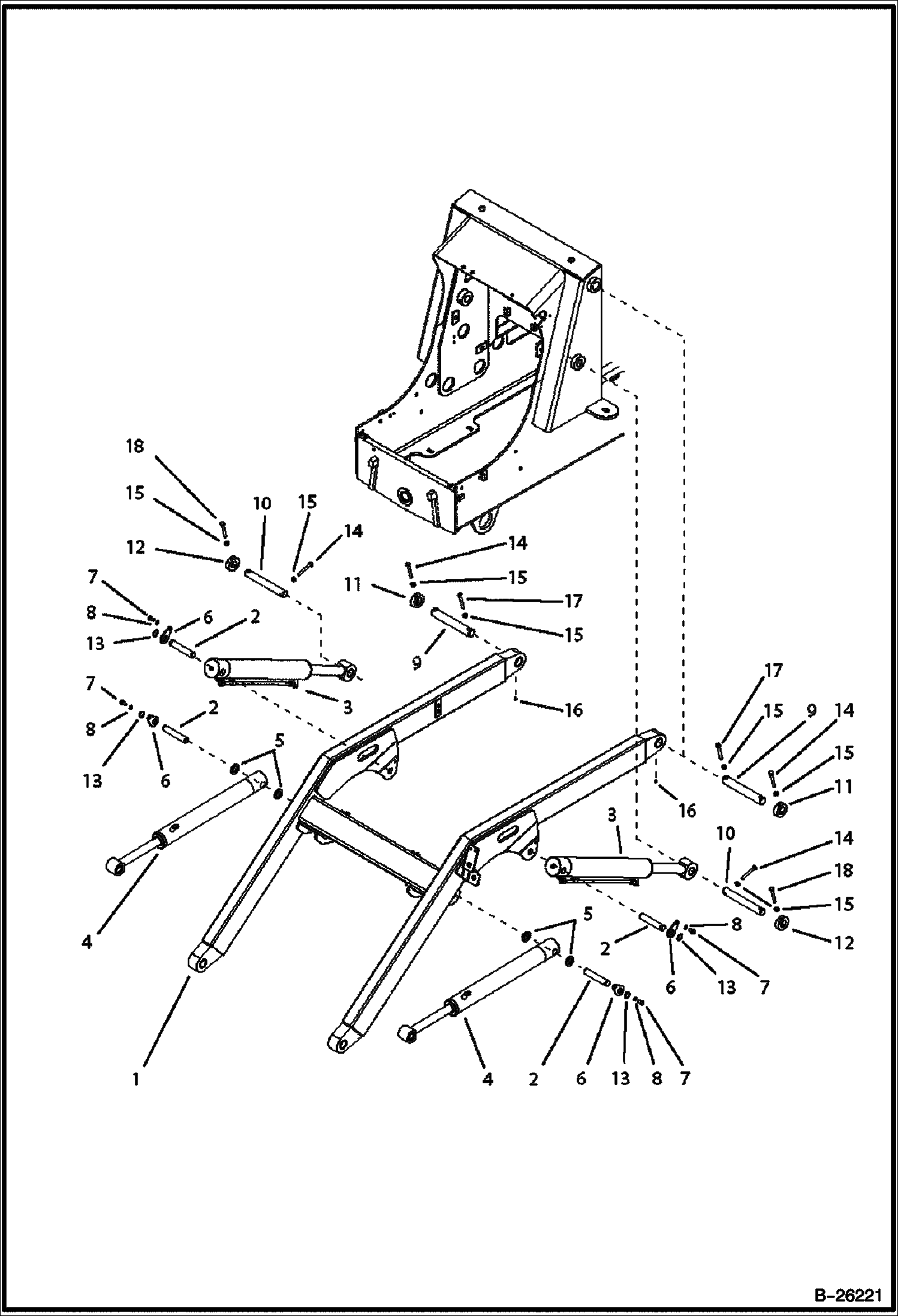 СТРЕЛА И КРЕПЕЖНЫЕ ДЕТАЛИ 5700 11057 И ВЫШЕ