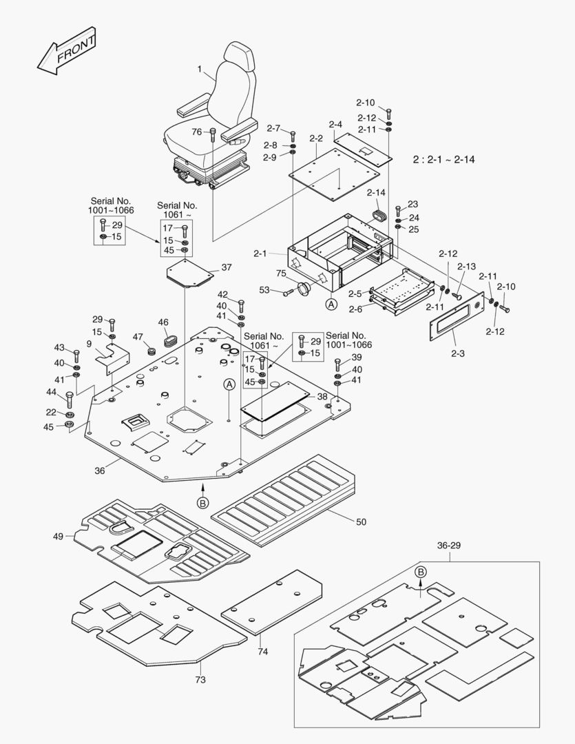 1280 FLOOR PLATE ASS`Y [1001~1145]