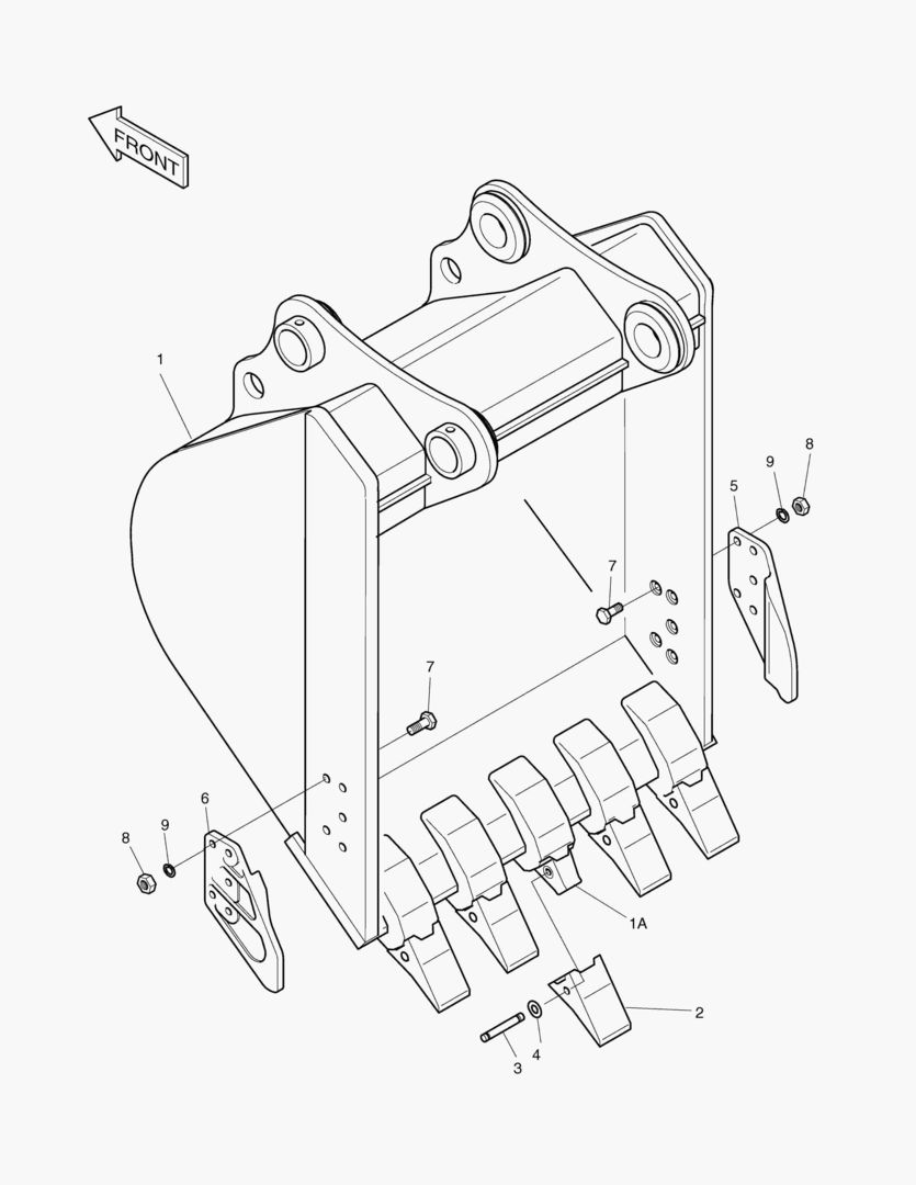 Спецтехника 9151 BUCKET-0.65,1350гЋњ SIDE PIN TYPE [3100~] - главное фото