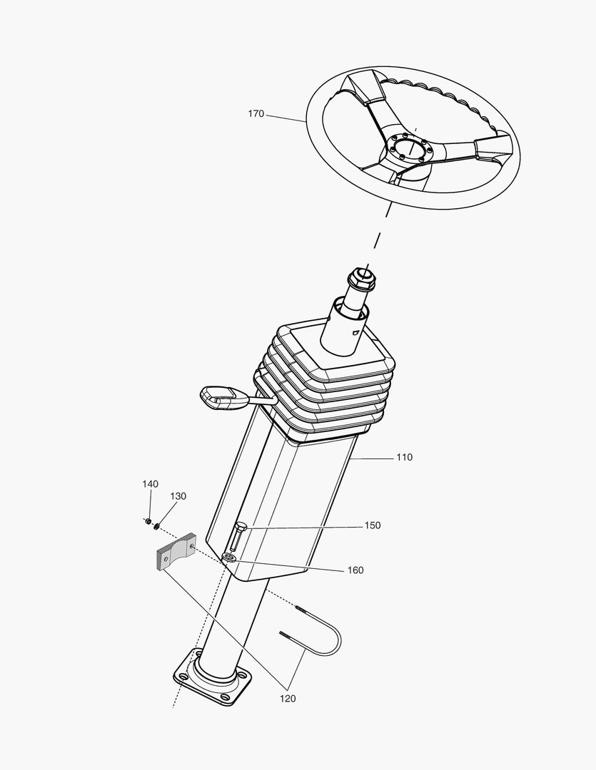Спецтехника G320-6 STEERING COLUMN
