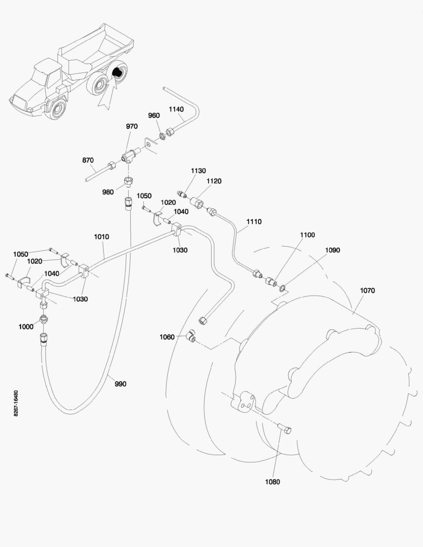 G150-10 CALIPER LH; REAR TANDEM. [710002~710044]
