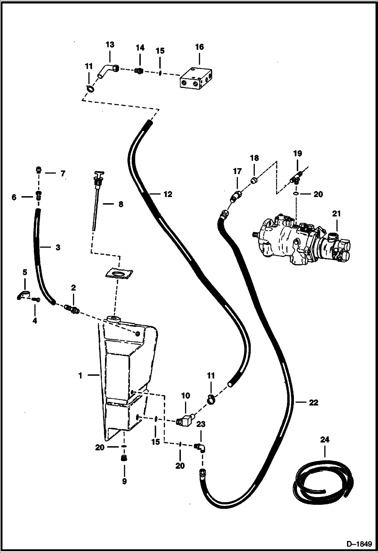 ГИДРАВЛИЧЕСКИЙ БАК И ЭЛЕКТРОСХЕМЫ