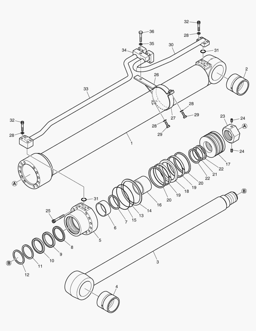4262 BOOM CYLINDER - R.H [5805~]