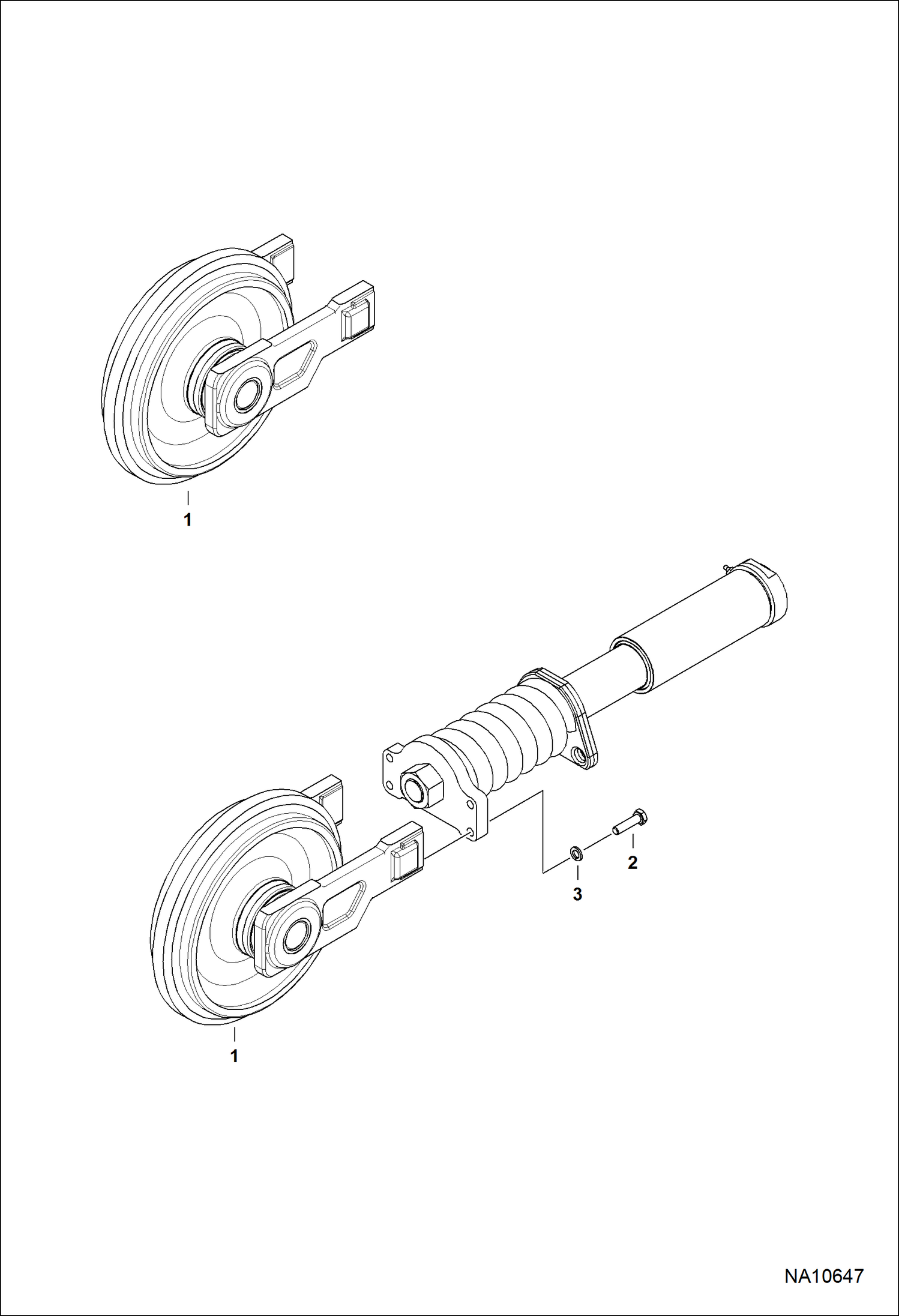 ПЕРЕДНЕЕ НАТЯЖНОЕ КОЛЕСО