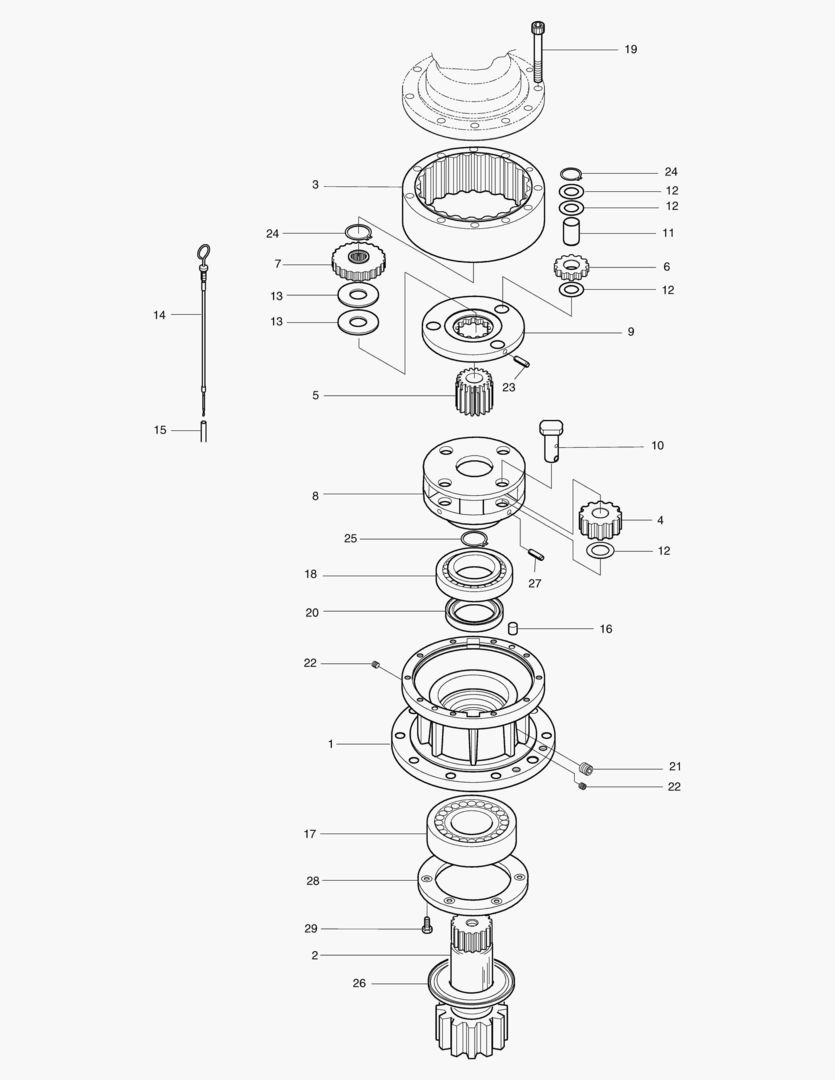 Спецтехника 4251 SWING REDUCTION GEAR [701~] - главное фото
