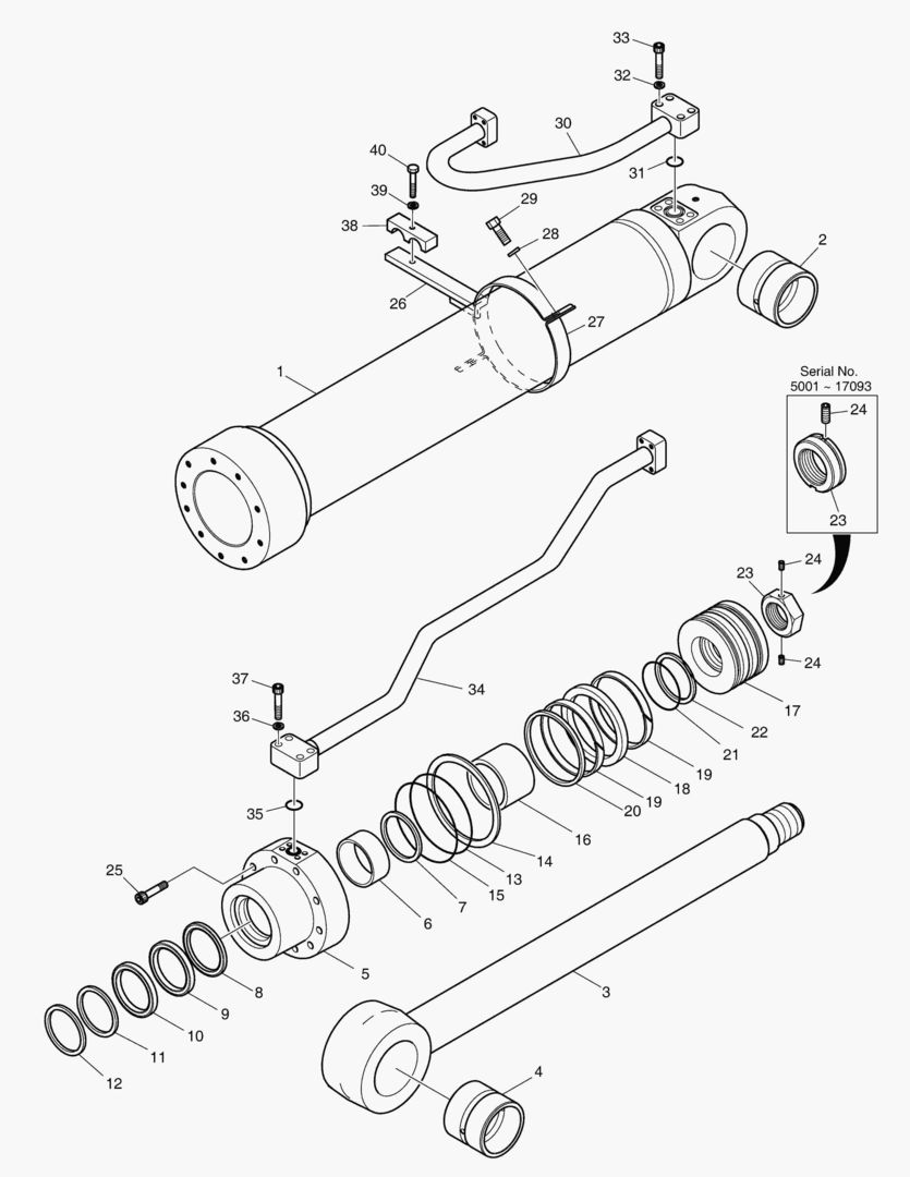 4240 BOOM CYLINDER - R.H. [5001~18443]
