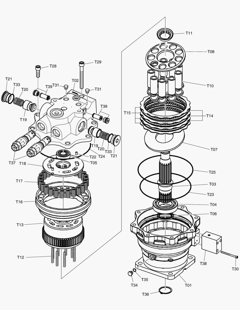 ГИДРОМОТОР ПОВОРОТА ПЛАТФОРМЫ