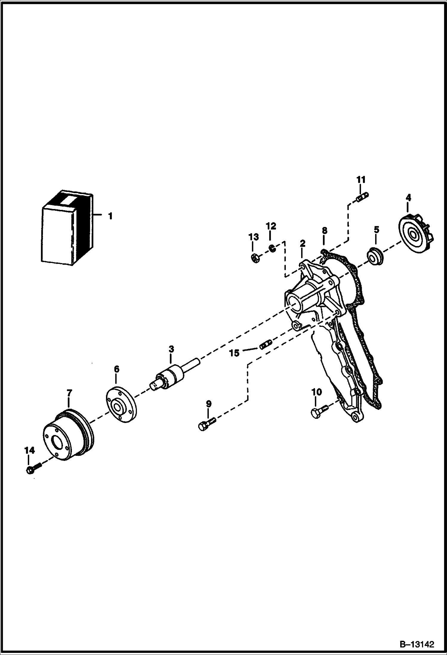 ВОДЯНАЯ ПОМПА (KUBOTA - V2203)