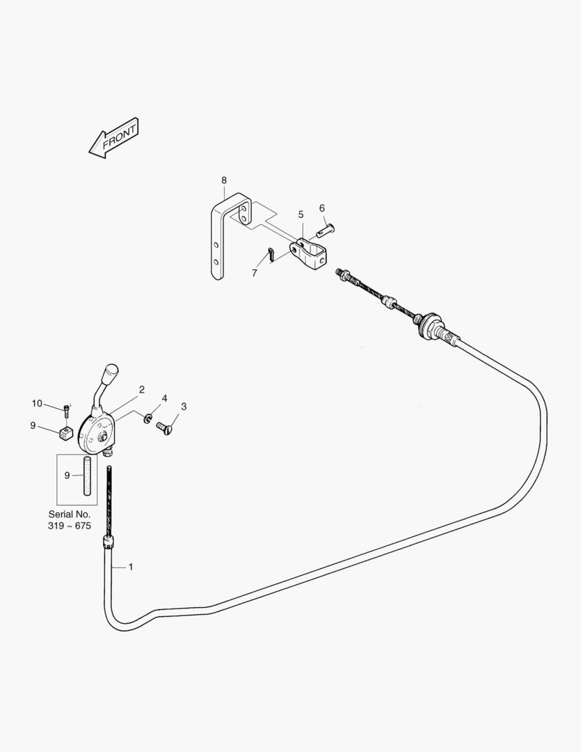УСТРОЙСТВО УПРАВЛЕНИЯ РЫЧАГОМ ДВИГАТЕЛЯ В СБОРЕ