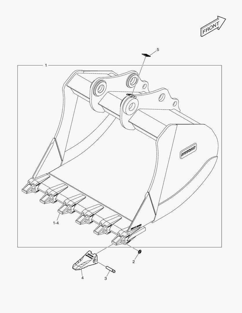 7210 BUCKET ASS`Y - 2.03mВі - H CLASS