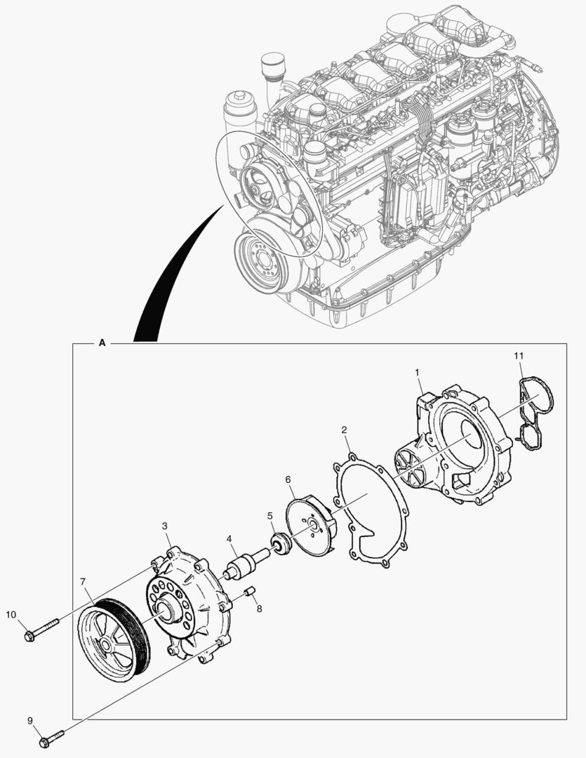 Схема 035 WATER PUMP