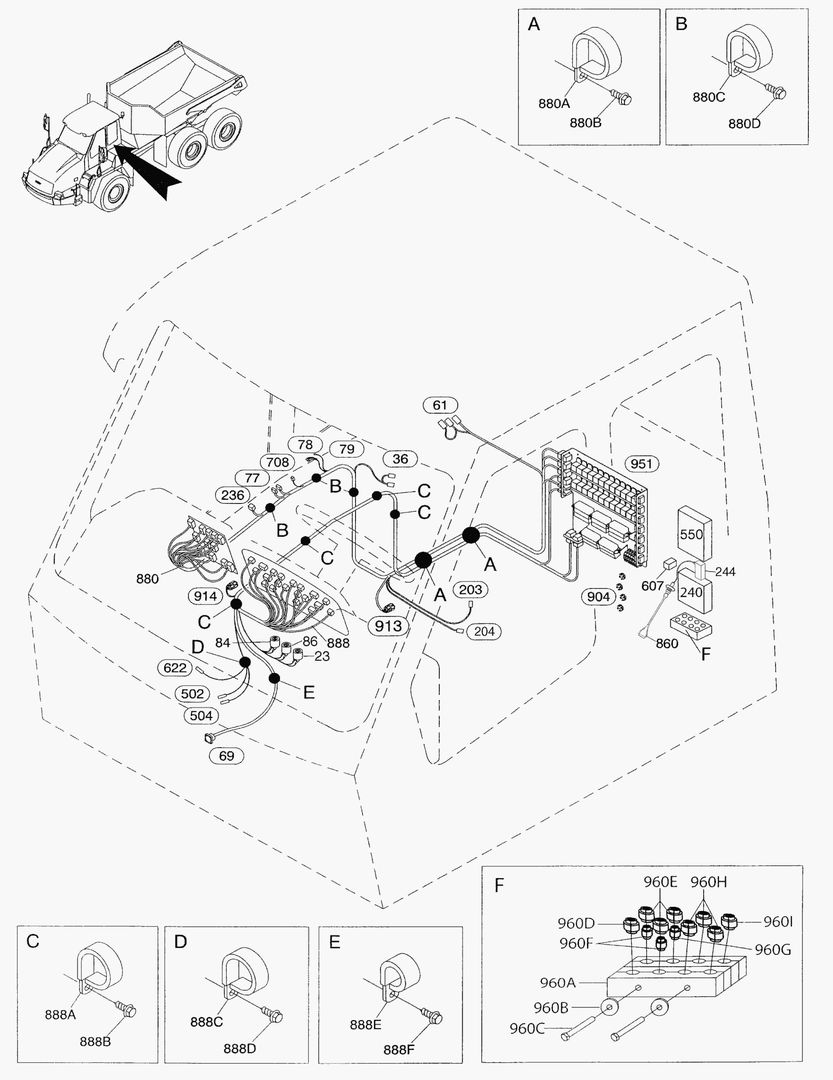 Схема G230-8 EL.SYSTEM CABIN