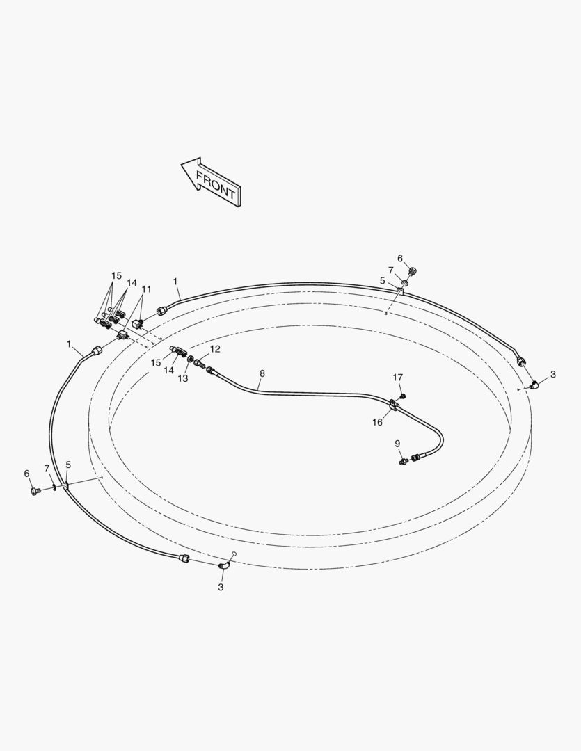 ТРУБОПРОВОД СМАЗОЧНОЙ СИСТЕМЫ