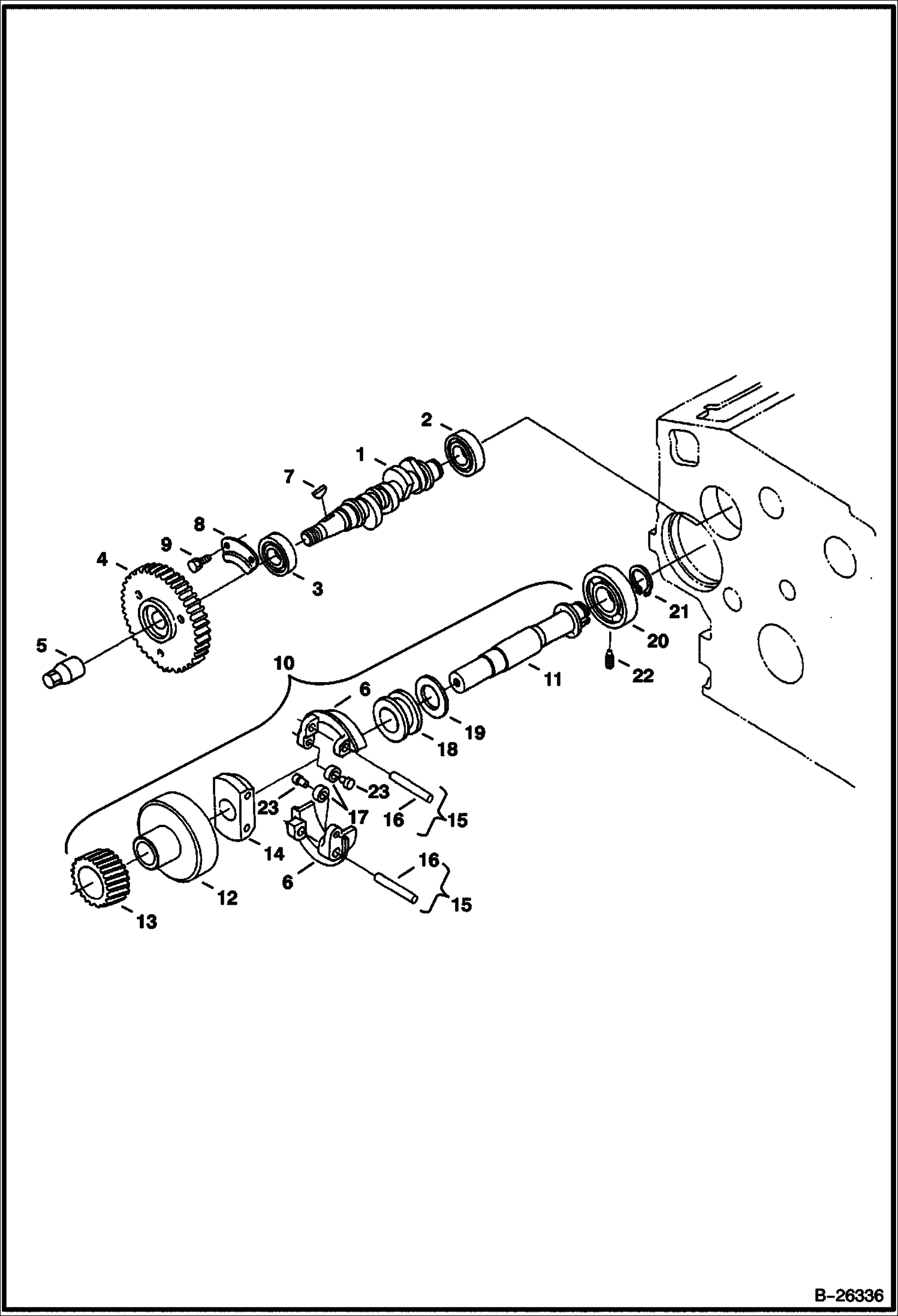 ТОПЛИВНЫЙ РАСПРЕДЕЛИТЕЛЬНЫЙ ВАЛ И ВАЛ РЕГУЛЯТОРА ОБОРОТОВ