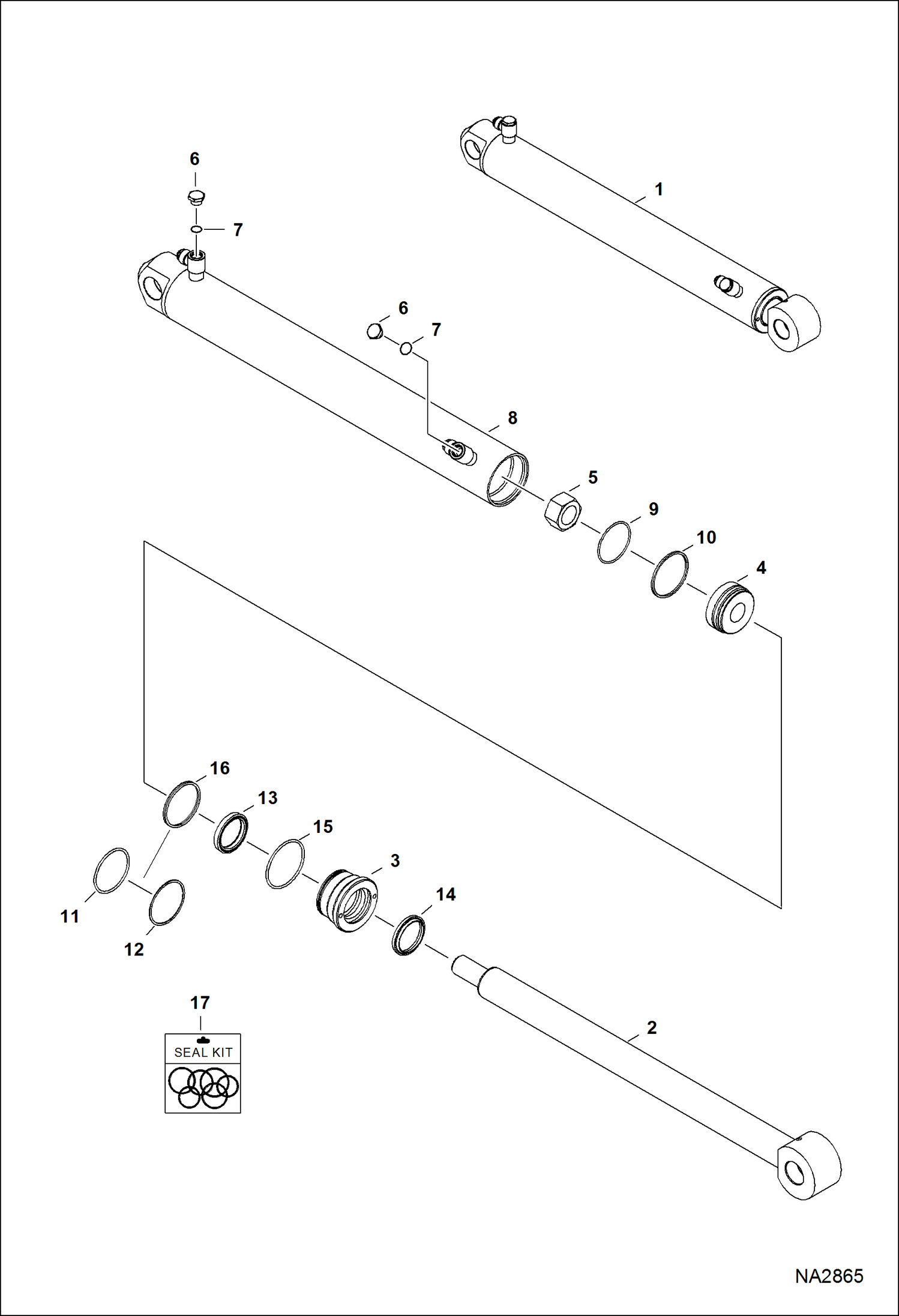 Схема ЭКСКАВАТОР-ПОГРУЗЧИК (ЦИЛИНДР КОВША) (911C)