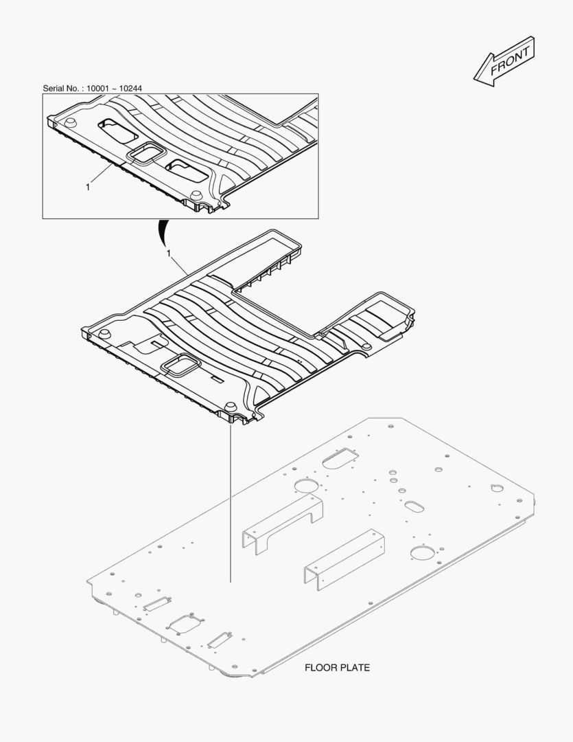 КОВРИК НА ПОЛУ КУЗОВА