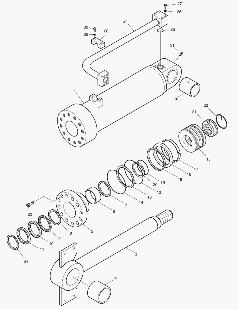 3525 BUCKET CYLINDER [3136~]