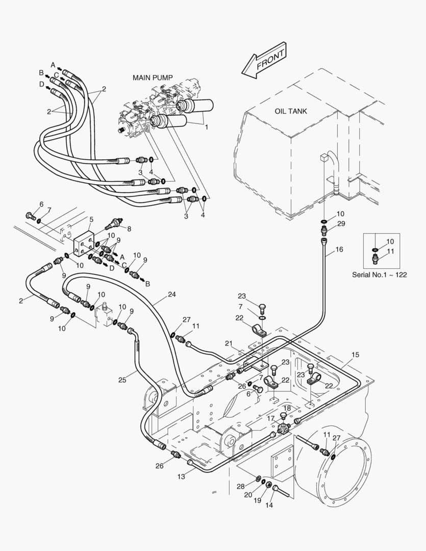 1230 BRAKE & FILTER PIPING