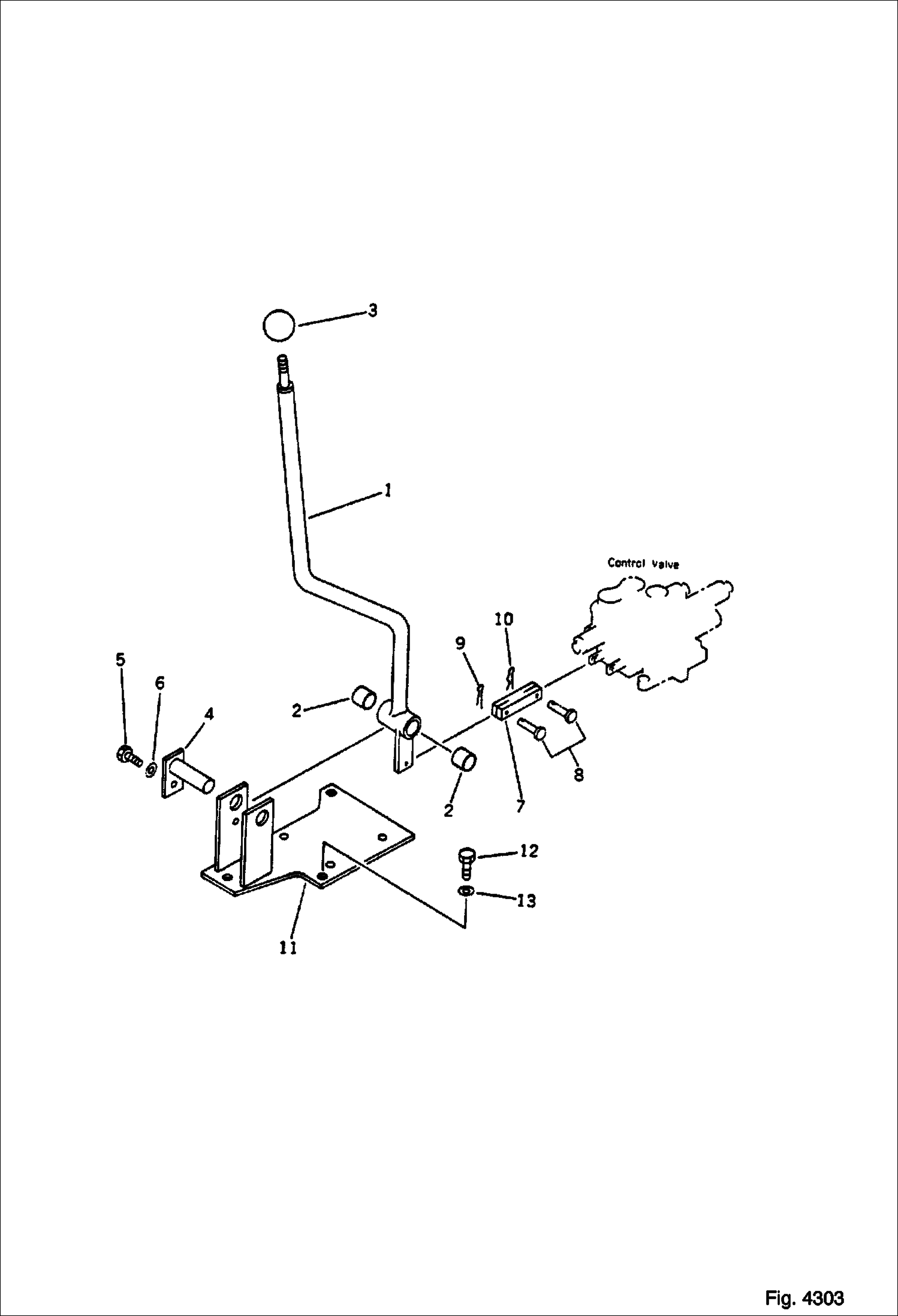 РЫЧАГ УПРАВЛЕНИЯ ОТВАЛОМ