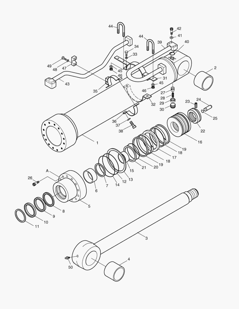 ЦИЛИНДР РУКОЯТИ-ГИДРОЗАМОК