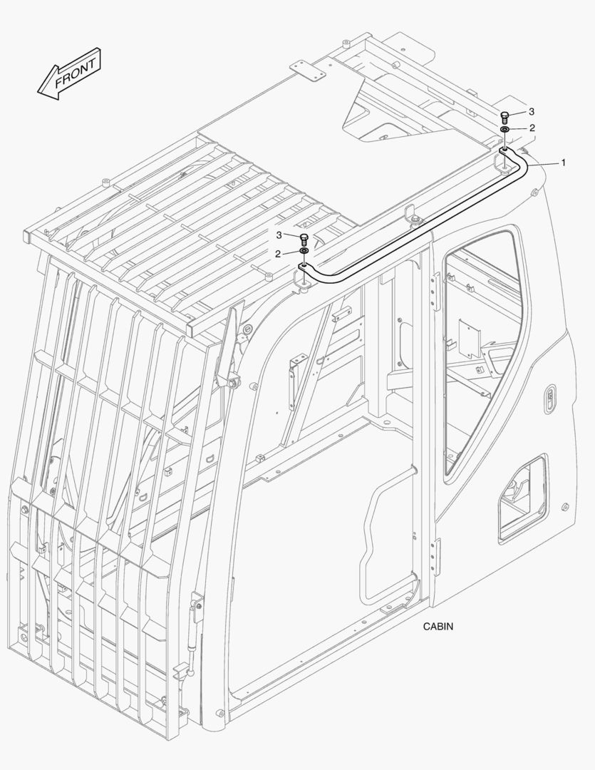 7790 HANDLE - ROOF(ROPS & FOGS)