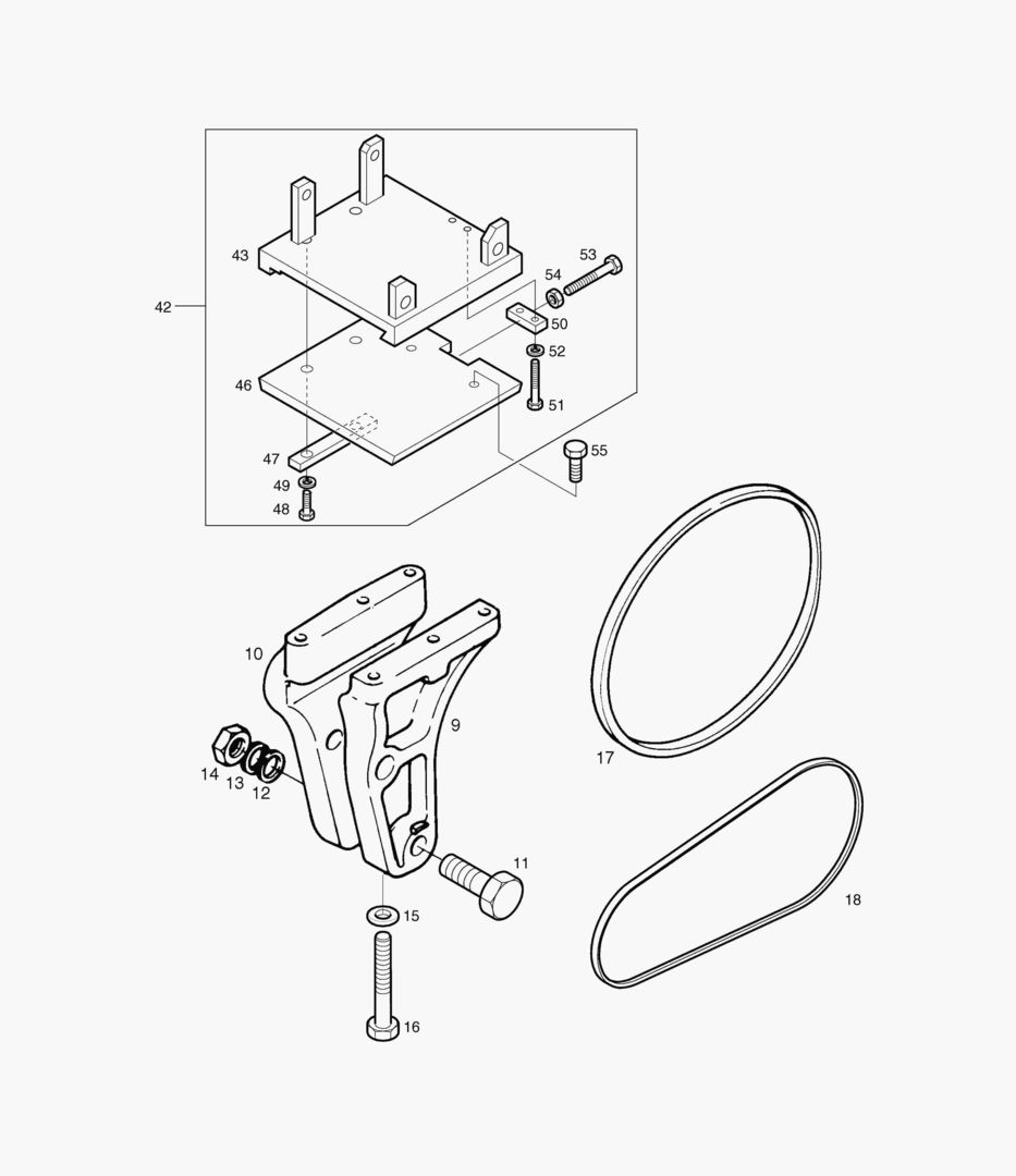 031 AIR COMPRESSOR MOUNTING BRACKET [1~253]