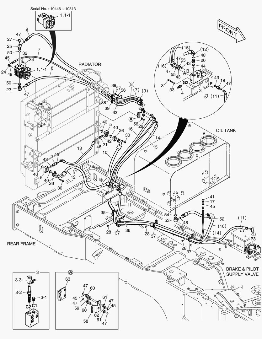 ТУБОПРОВОД МАСЛЯНОГО РАДИАТОРА (2)