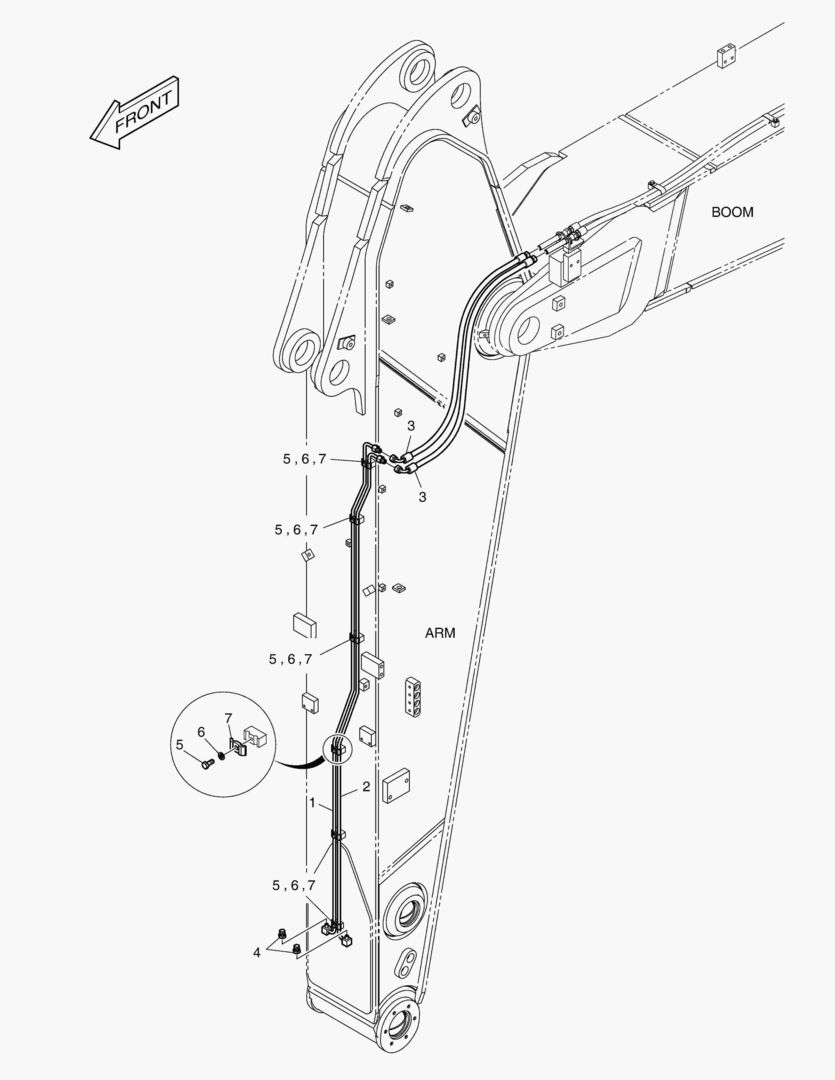 ГИДРОСИСТЕМА РУКОЯТИ - БЫСТРАЯ ПОСАДКА(РУКОЯТЬ 2.9 м)(ГИДРАВЛИЧЕСКИЙ)