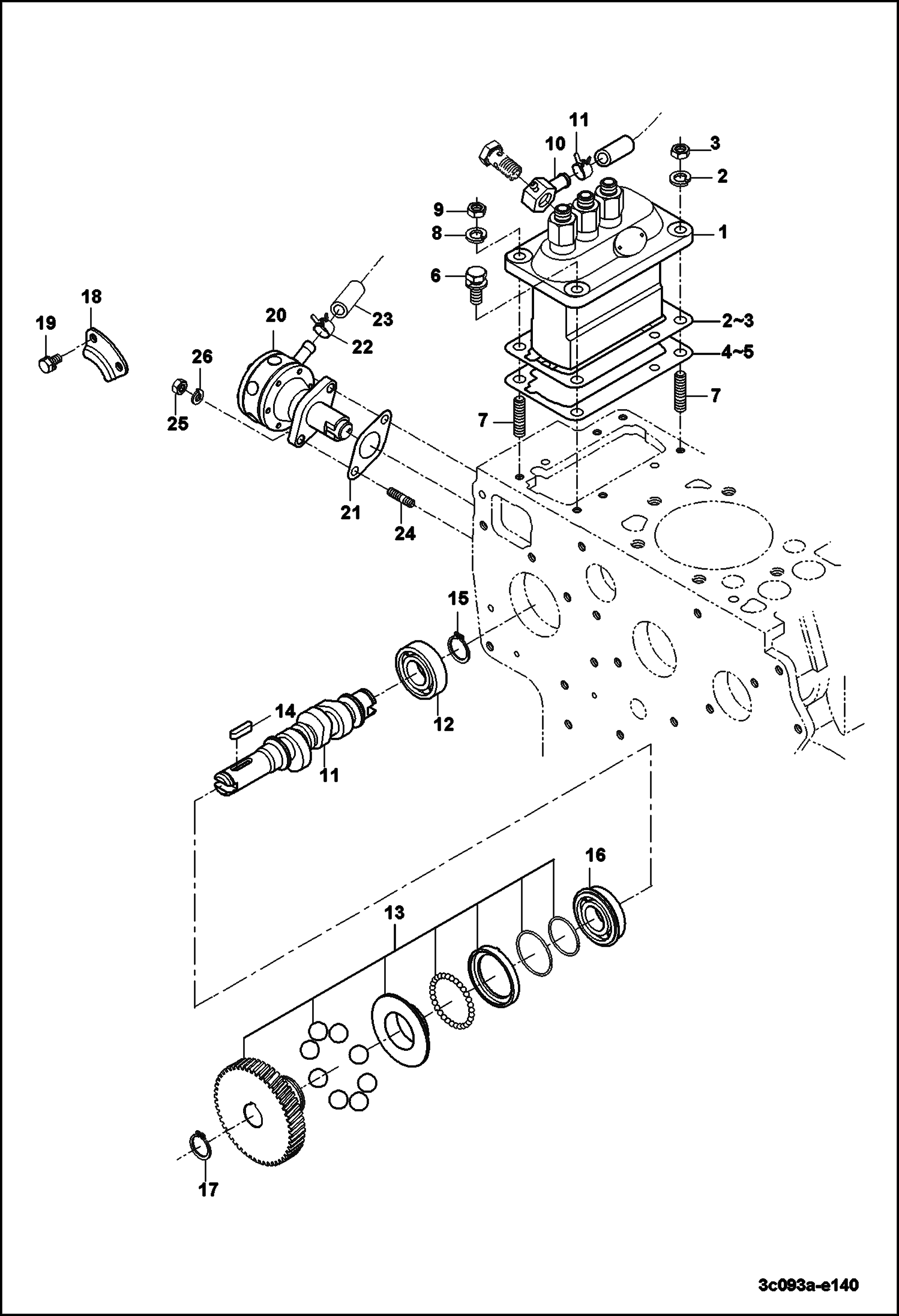 ТОПЛИВНЫЙ РАСПРЕДЕЛИТЕЛЬНЫЙ ВАЛ В СБОРЕ
