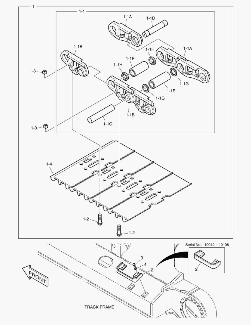 2171 TRACK SHOE ASS`Y - 600G [10012~]