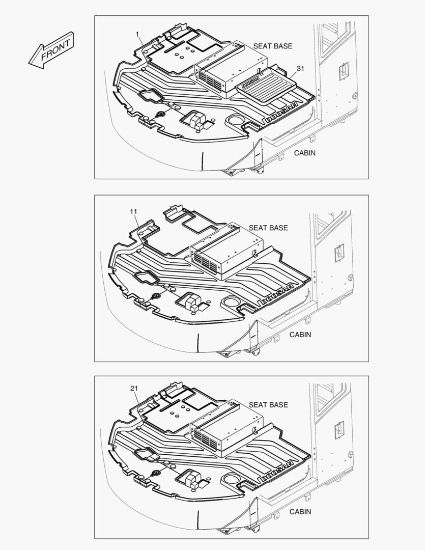 КОВРИК НА ПОЛУ КУЗОВА