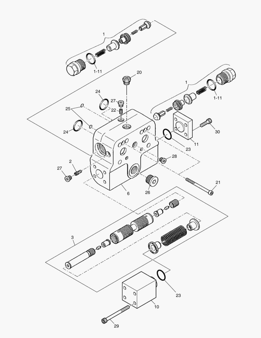 Спецтехника 4196 COUNTER BALANCE VALVE-TRAVEL MOTOR [1631~] - главное фото
