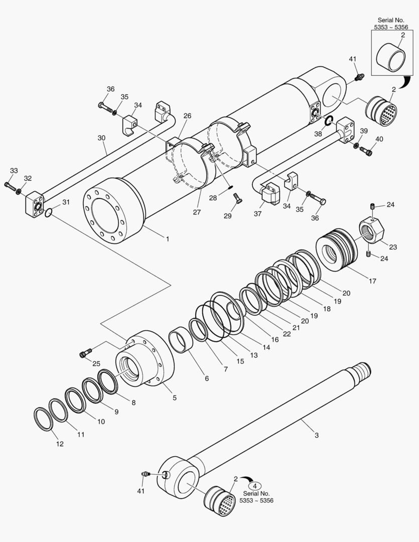Спецтехника 4271 BUCKET CYLINDER - ARM 2.5m [5353~]