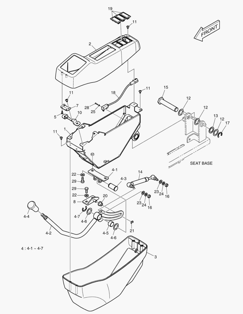 ПУЛЬТ УПРАВЛЕНИЯ - ЛЕВОСТОРОННИЙ