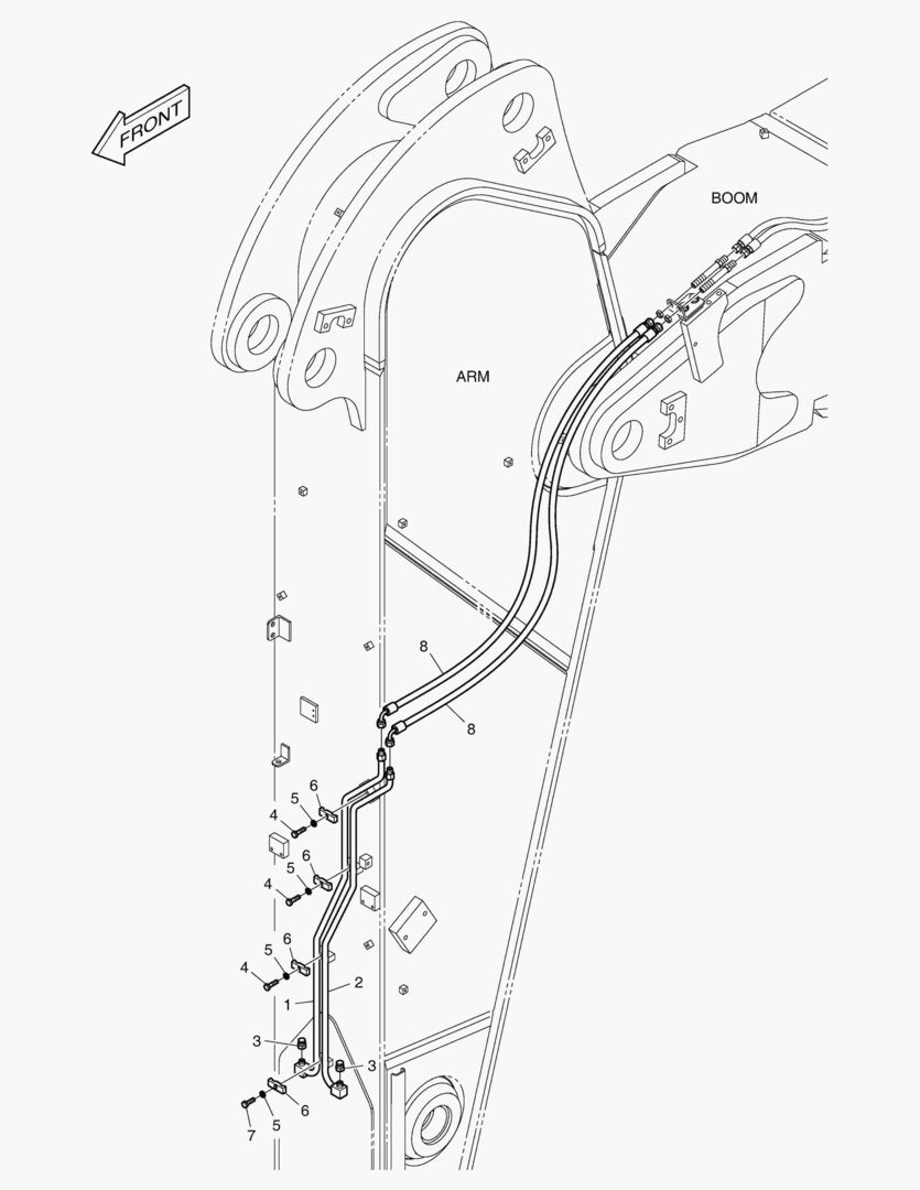 ГИДРОСИСТЕМА РУКОЯТИ - БЫСТРАЯ ПОСАДКА(РУКОЯТЬ 2.9 м)