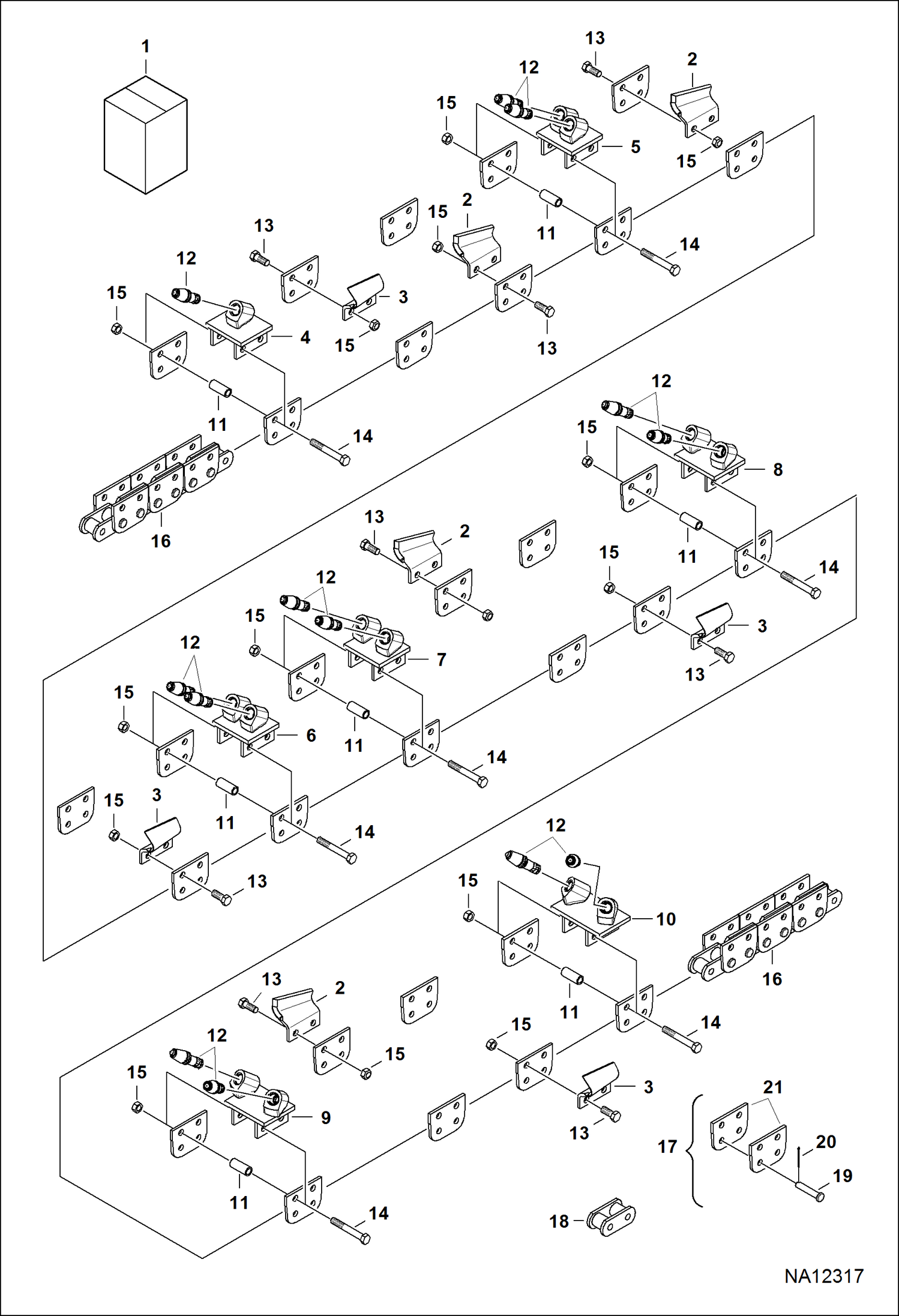 НАБОР ЗУБЬЕВ ИЗ КАРБИТА) (5 ГЛУБИНА - 152 ММ (6--) ШИРОКИЕ) (LT414)