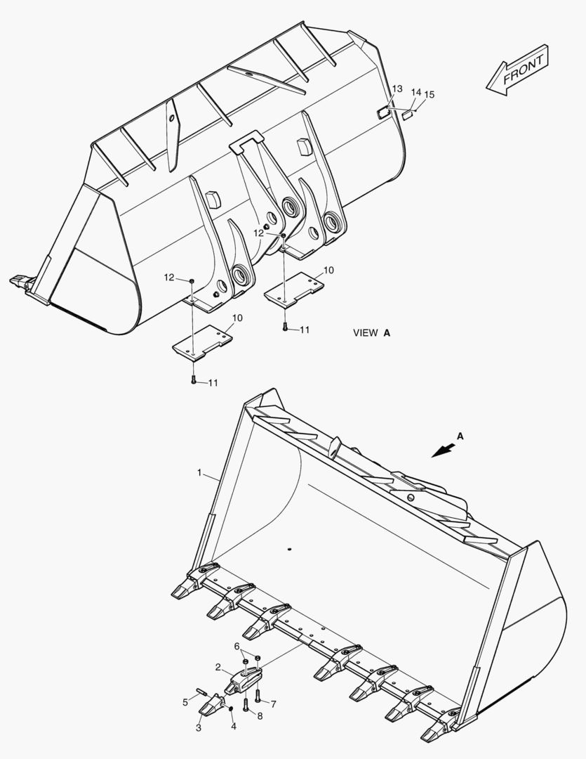 5620 BUCKET - 5.4гЋҐ TOOTH 3404mm(WC)