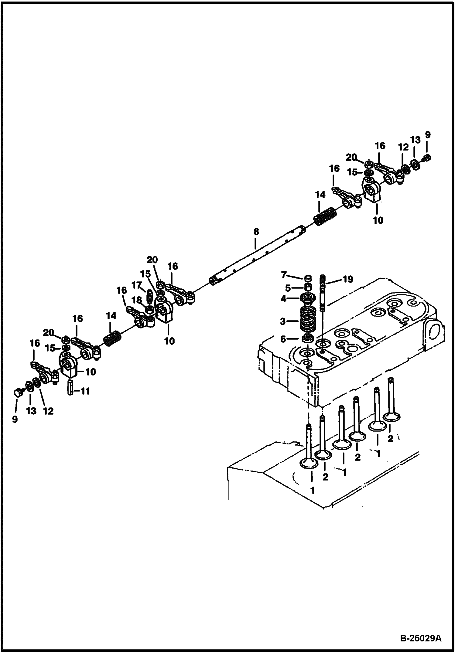КОРОМЫСЛО КЛАПАНА И КЛАПАНЫ (KUBOTA - D1005-E3B-BC-3)(TIER IV REPLACEMENT)