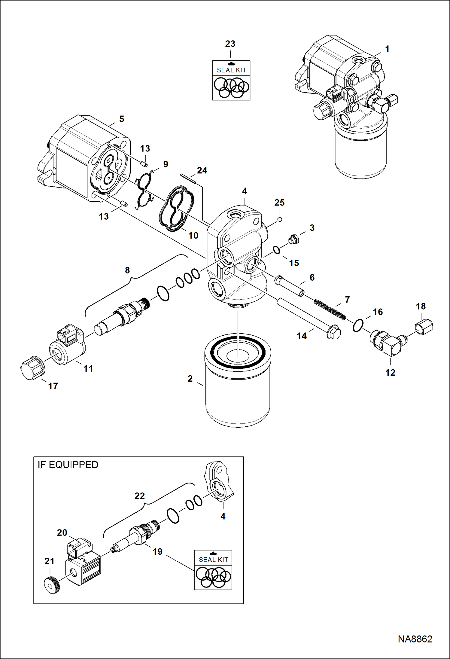 ЭЛЕКТРОДВИГАТЕЛЬ ВЕНТИЛЯТОРА ОХЛАЖДЕНИЯ (НАВИНЧИВАЕМЫЙ ПАТРОН) (КРУГЛЫЙ СОЛЕНОИД)