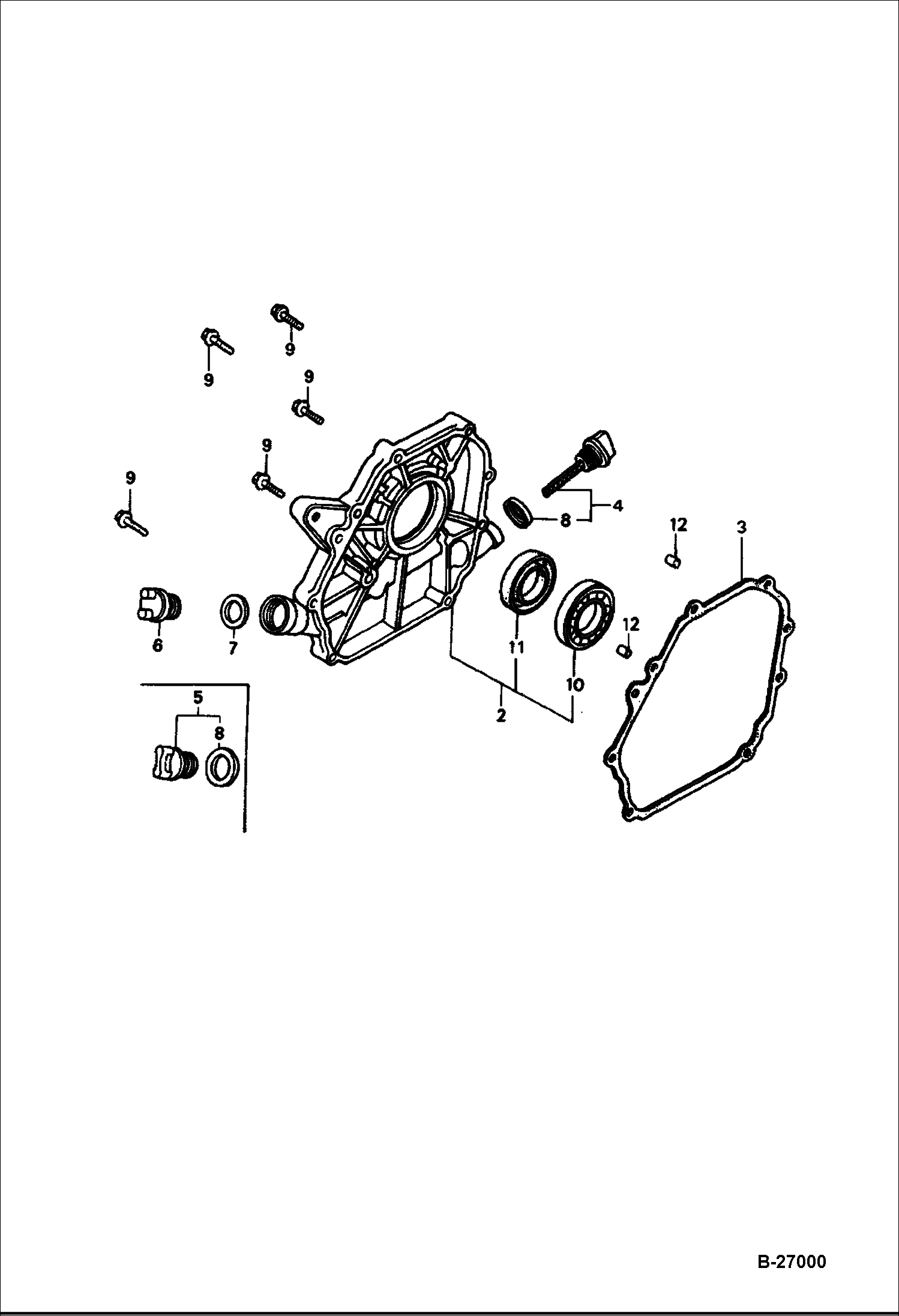 ДВИГАТЕЛЬ (КРЫШКА КРИВОШИПНОЙ КОРОБКИ) BC15