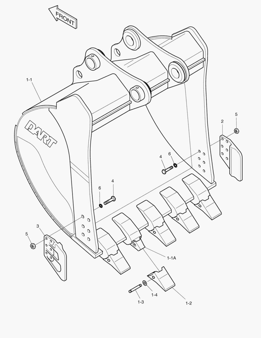 Спецтехника 6510 BUCKET-1.30гЋҐ(54`)-SIDE PIN - главное фото