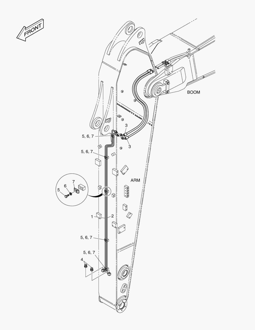 ГИДРОСИСТЕМА РУКОЯТИ - РУКОЯТЬ 2.9 м(БЫСТРОУСТАНАВЛИВАЕМЫЙ ФИКСАТОР)