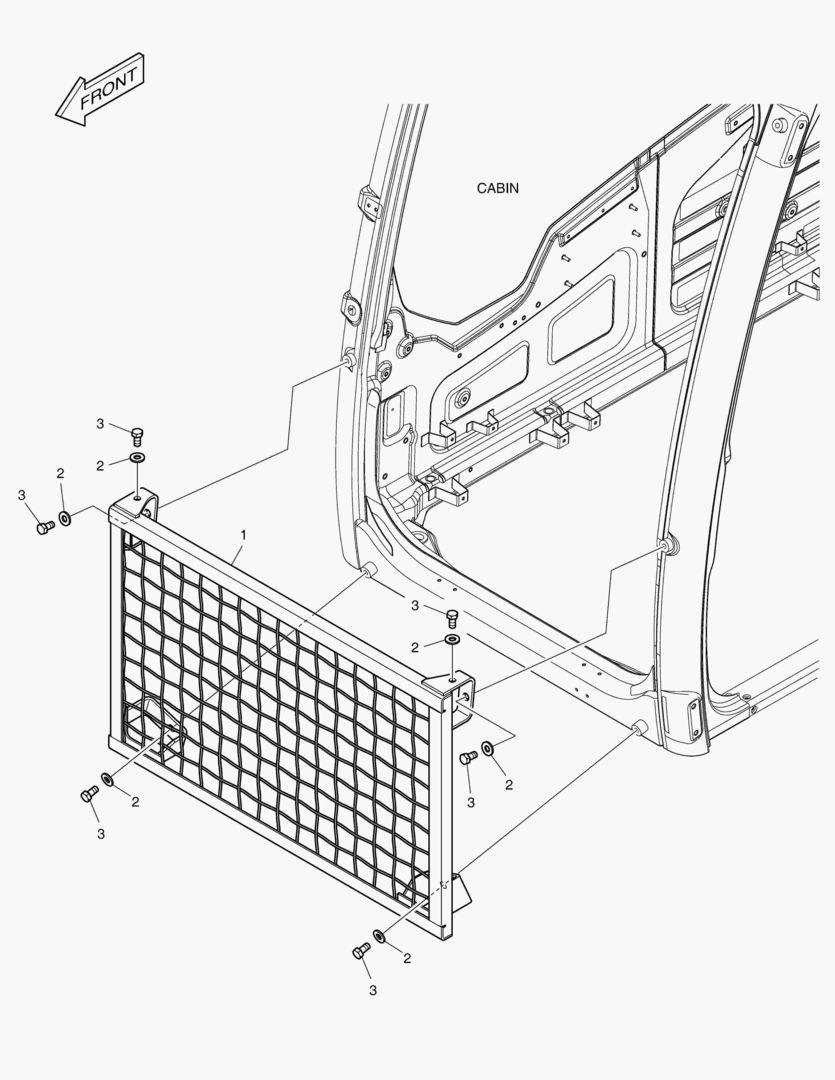 НИЖНЕЕ ОГРАЖДЕНИЕ КАБИНЫ