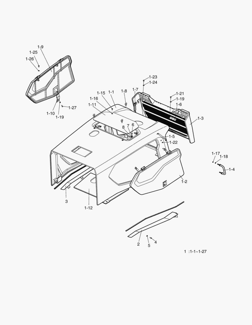КРЫШКА ДВИГАТЕЛЯ В СБОРЕ