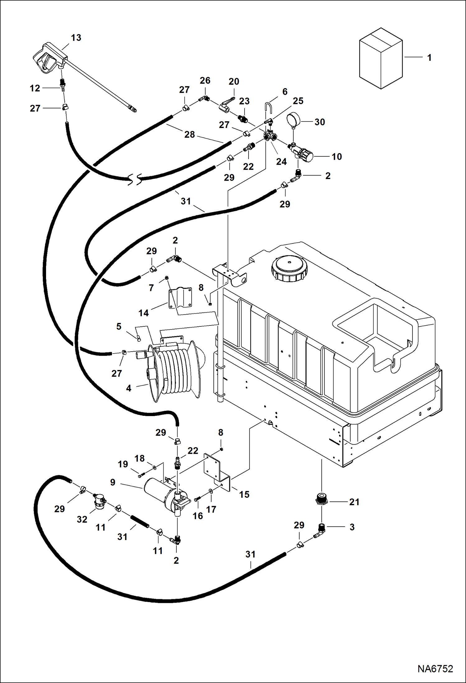 РАСПЫЛИТЕЛЬ (ПРОКЛАДКА ТРУБ) (60 GAL B133)