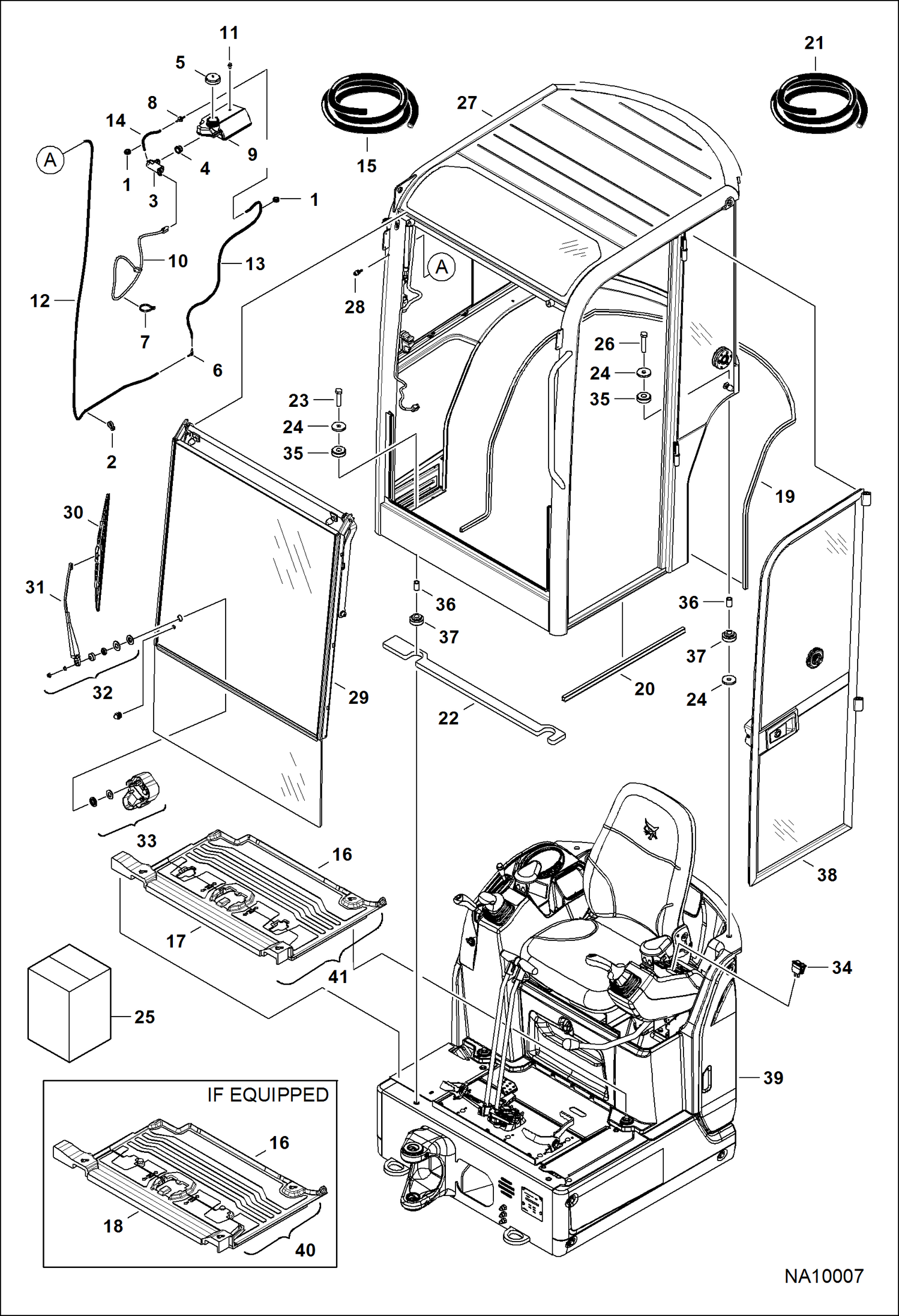 КАБИНА ВОДИТЕЛЯ (МОНТАЖ КАБИНЫ) (ЛОБОВОЕ СТЕКЛО) (ДВЕРЦА)