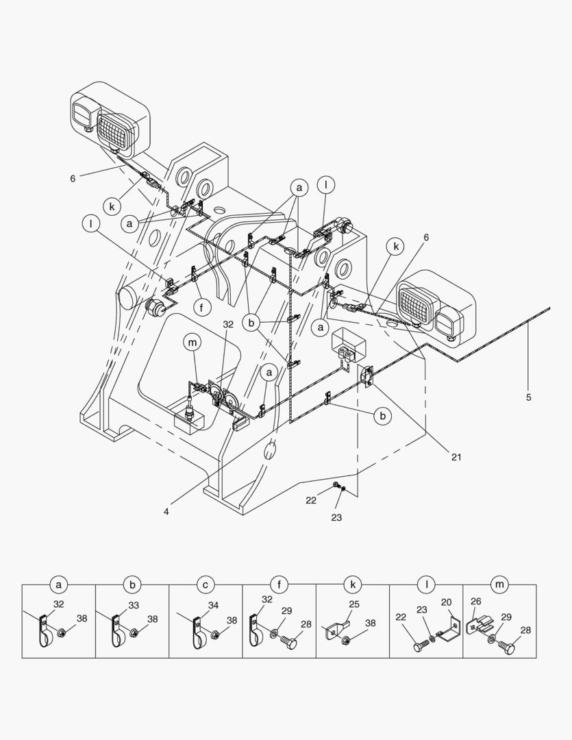 1460 ELECTRIC WIRING(3)-FRONT FRAME [1001~1020]