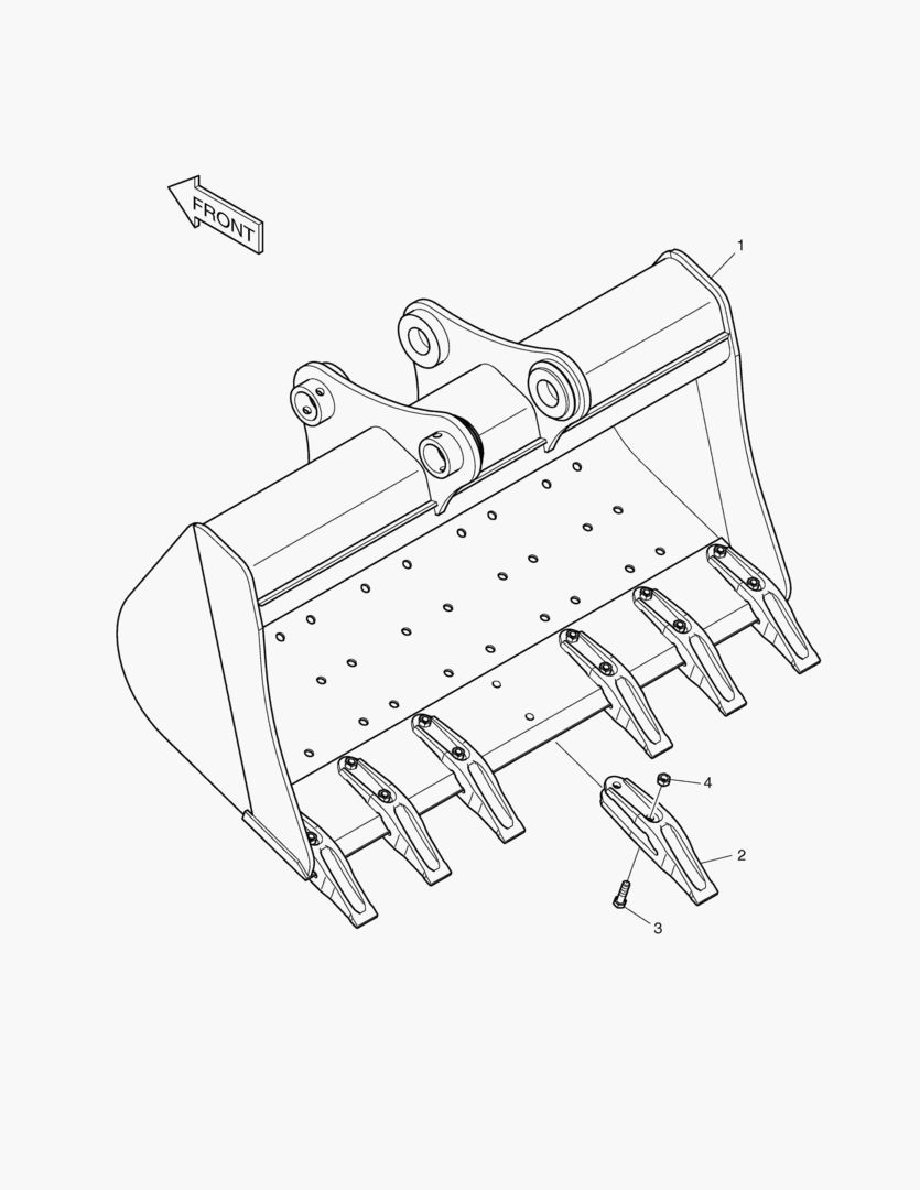 6940 BUCKET ASS`Y - 0.45mВі - DITCH CLEANING