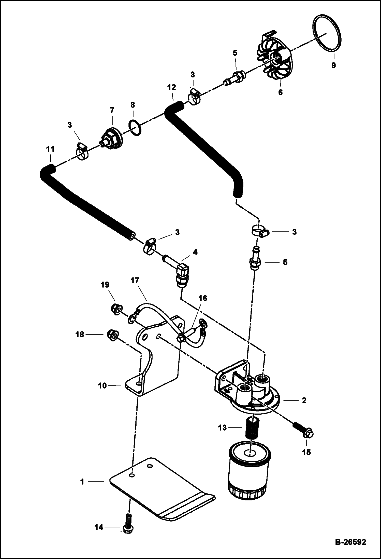 ПЕРЕХОДНИК МАСЛЯНОГО ФИЛЬТРА НА ДВИГАТЕЛЬ KAWASAKI