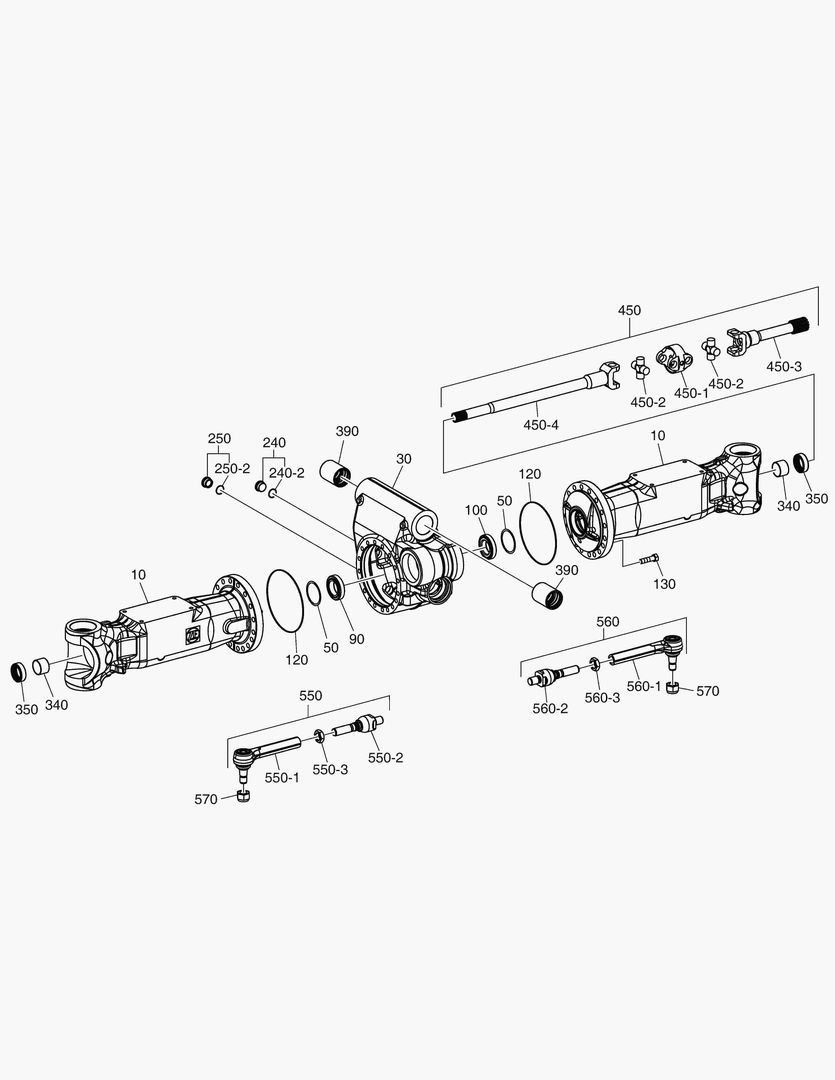 Спецтехника 4770 AXLE CASING - FRONT AXLE(WIDE) [1082~] - главное фото